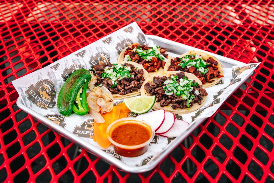El Roy's Mexican street food with fresh toppings and salsa