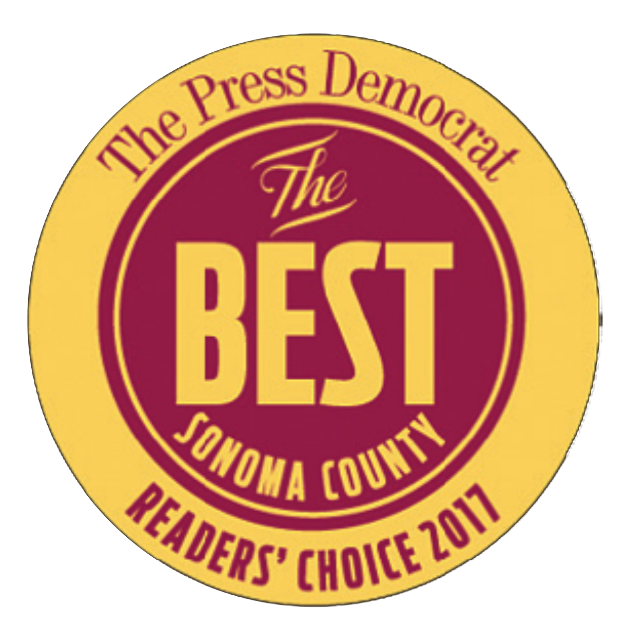 Press Democrat Best of 2017 seal