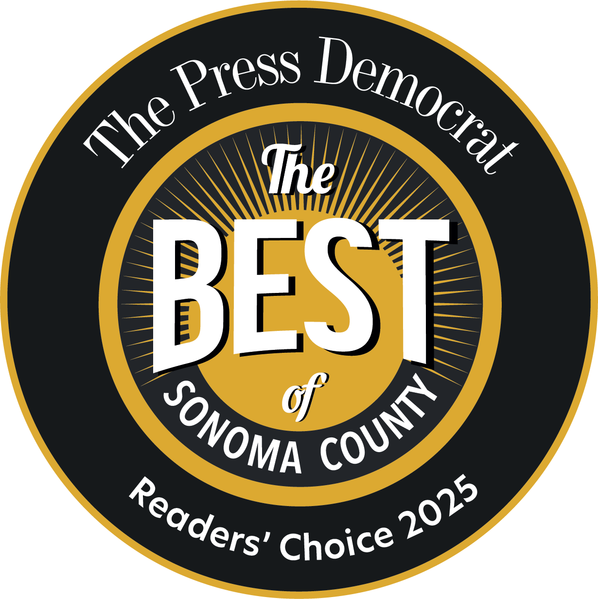 Press Democrat Best of 2025 seal